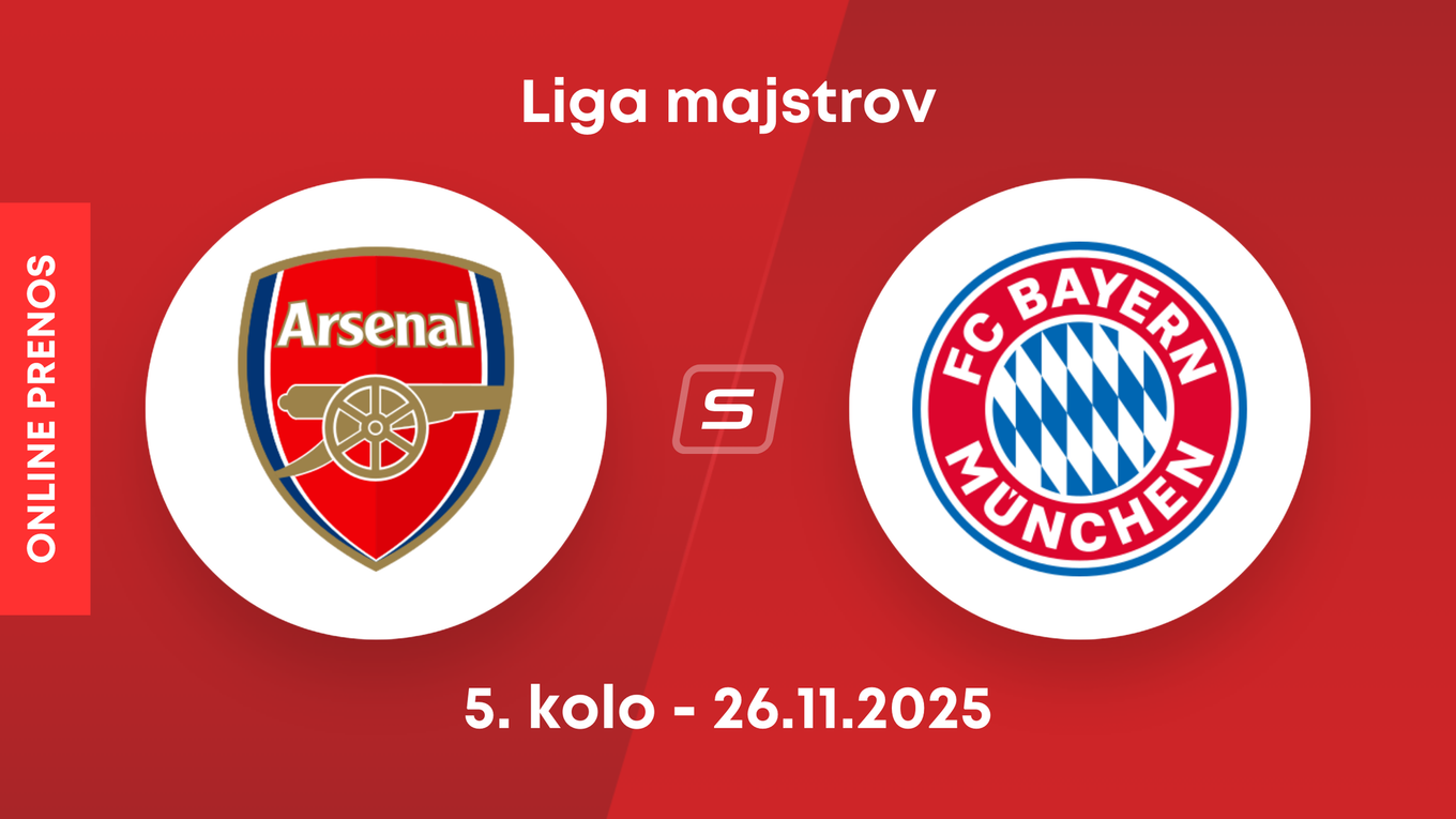 Arsenal FC - Bayern Mníchov: ONLINE prenos zo zápasu 5. kola ligovej fázy Ligy majstrov.