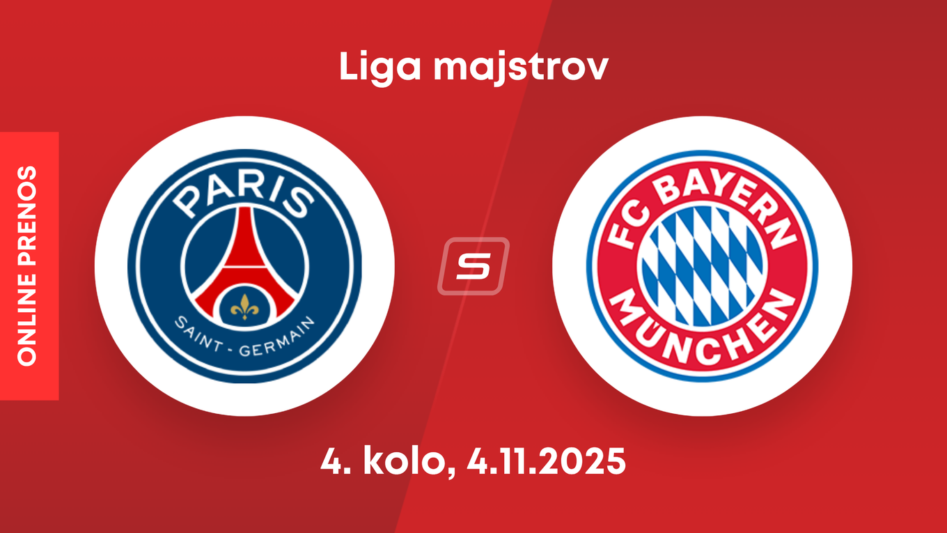 Paríž Saint-Germain - Bayern Mníchov: ONLINE prenos zo zápasu 4. kola ligovej fázy Ligy majstrov. 