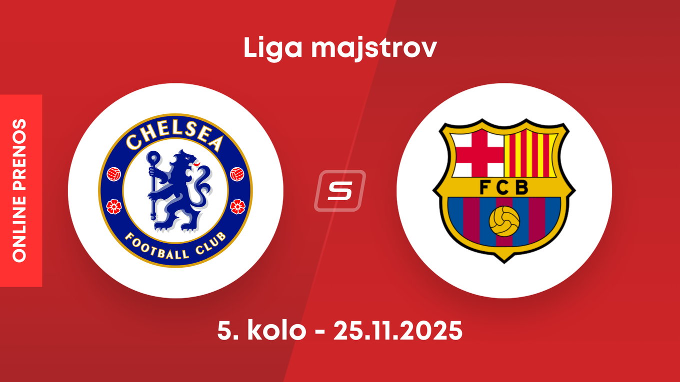 Chelsea FC - FC Barcelona: ONLINE prenos zo zápasu 5. kola ligovej fázy Ligy majstrov. 