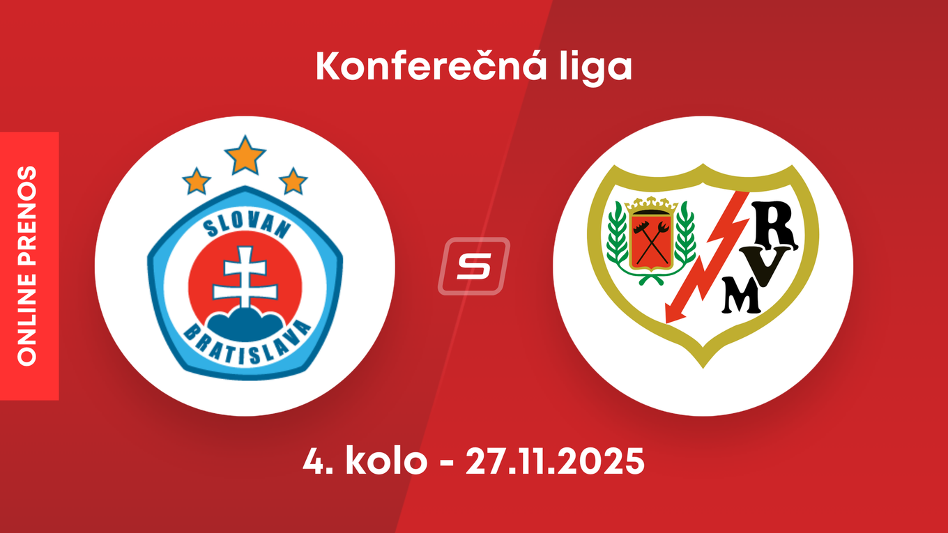 ŠK Slovan Bratislava - Rayo Vallecano: ONLINE prenos zo zápasu 4. kola ligovej fázy Konferenčnej ligy.