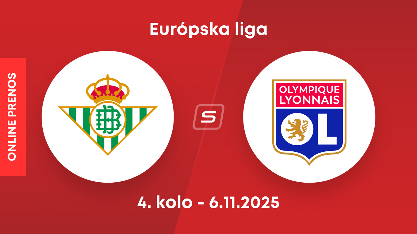 Real Betis - Olympique Lyon: ONLINE prenos zo zápasu 4. kola ligovej fázy Európskej ligy.