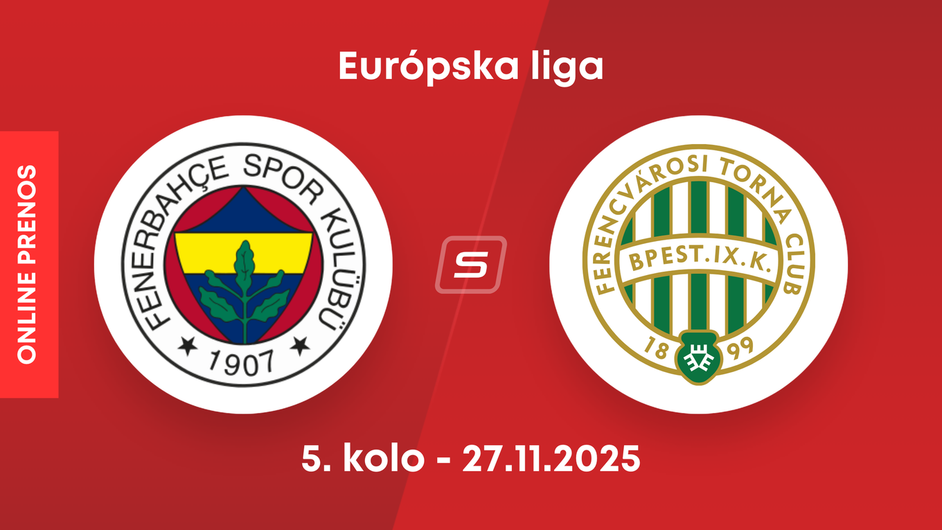 Fenerbahce Istanbul - Ferencvároš Budapešť: ONLINE prenos zo zápasu Európskej ligy.