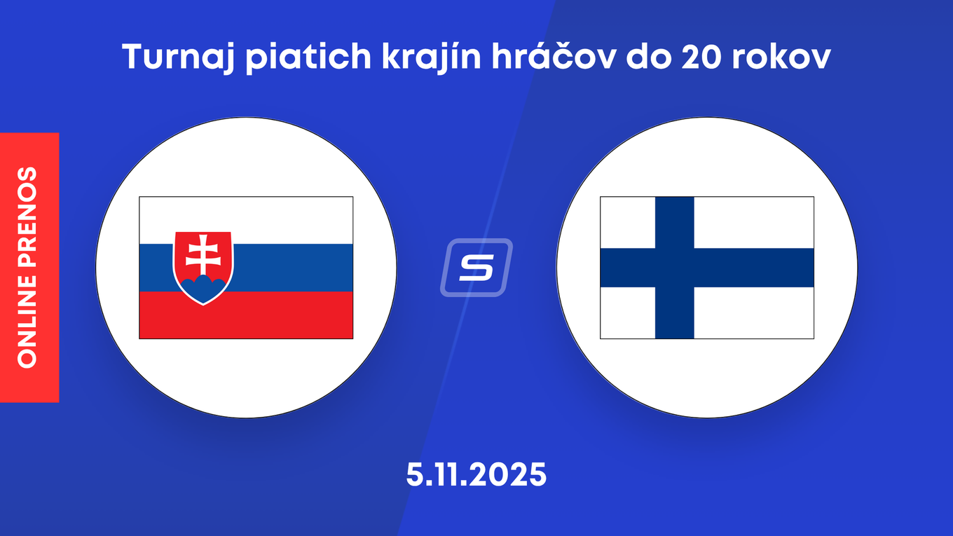 Slovensko U20 - Fínsko U20: LIVE STREAM zo zápasu na Turnaji piatich krajín hráčov do 20 rokov.