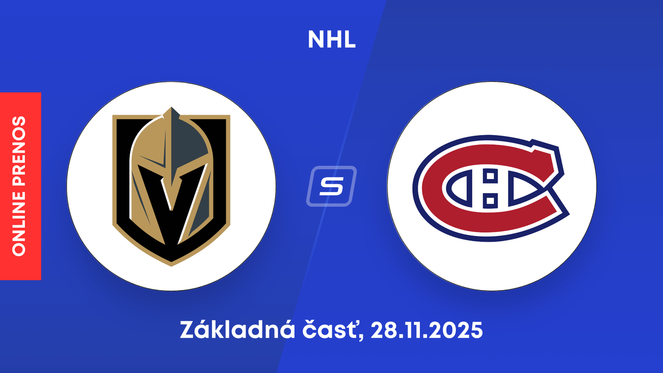 Vegas Golden Knights - Montreal Canadiens: ONLINE prenos zo zápasu NHL.