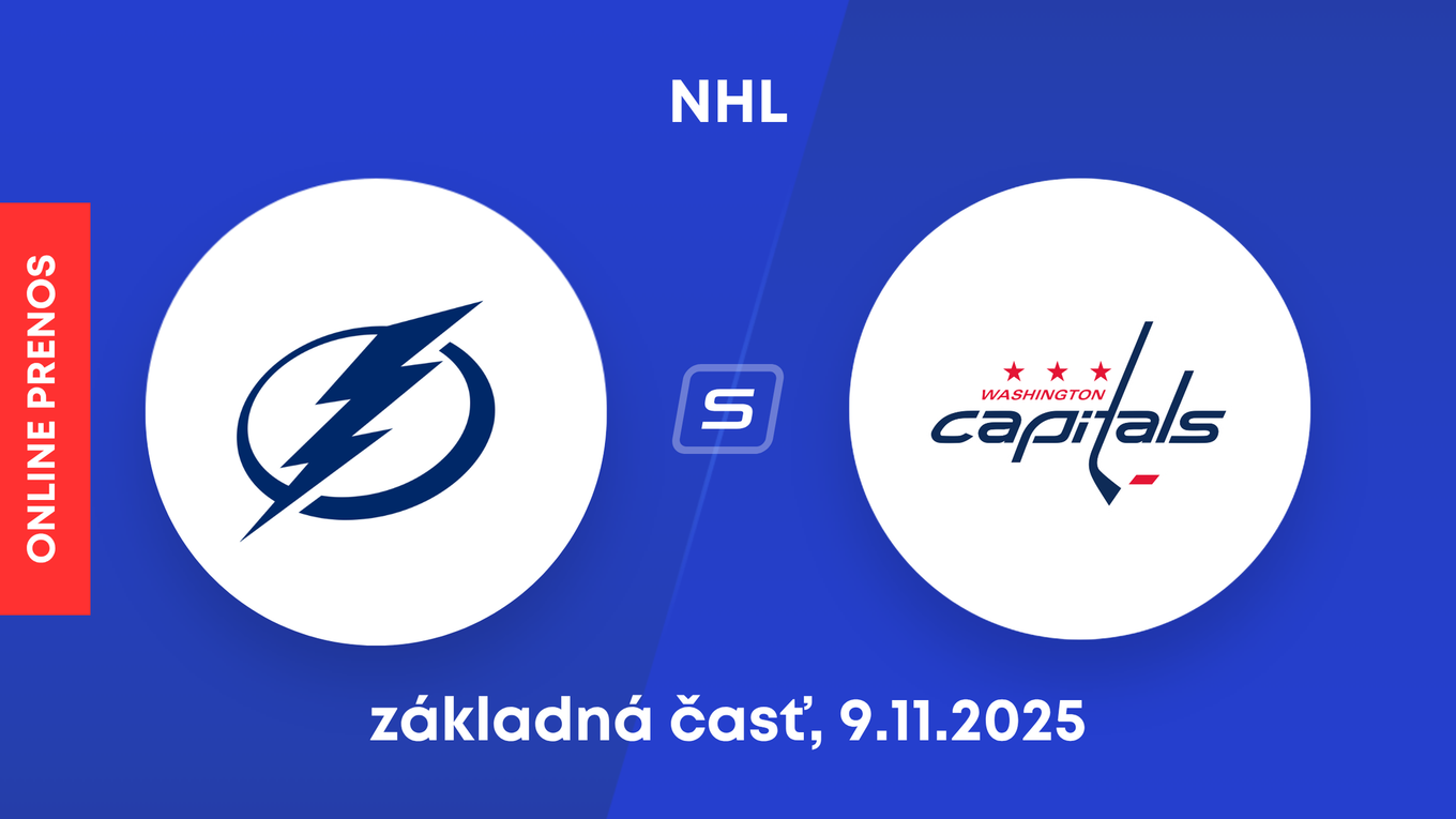 Tampa Bay Lightning - Washington Capitals: ONLINE prenos zo zápasu NHL.