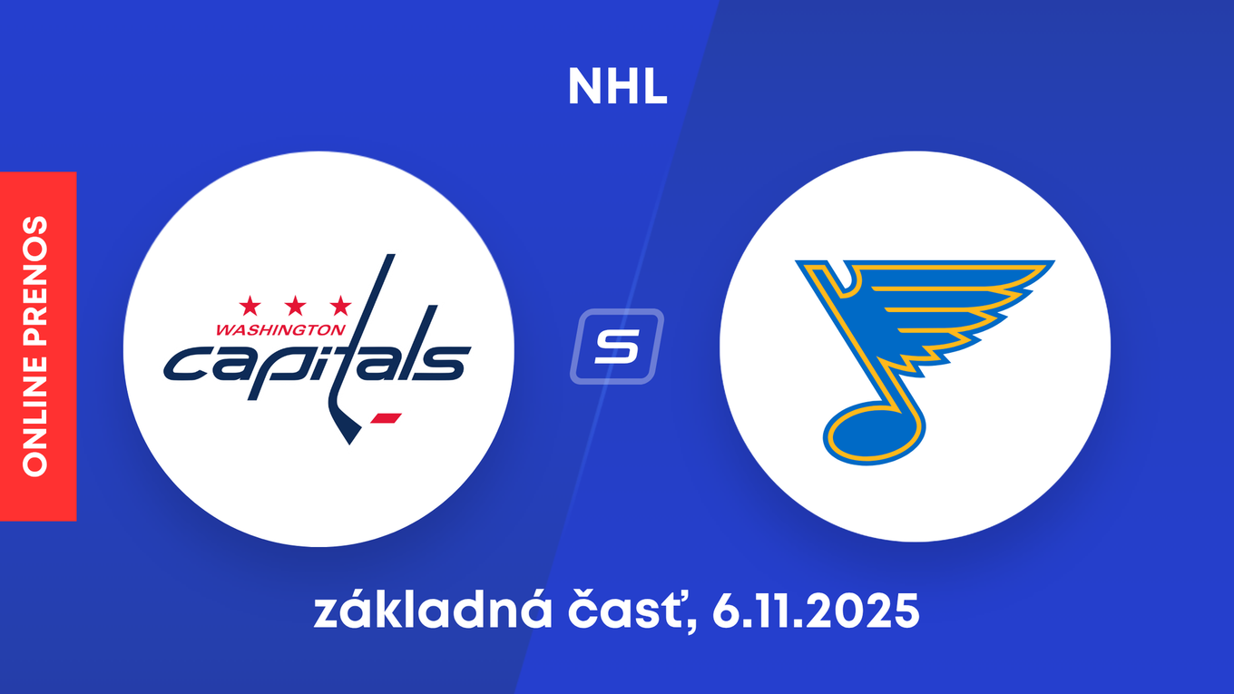 Washington Capitals - St. Louis Blues: ONLINE prenos zo zápasu NHL.