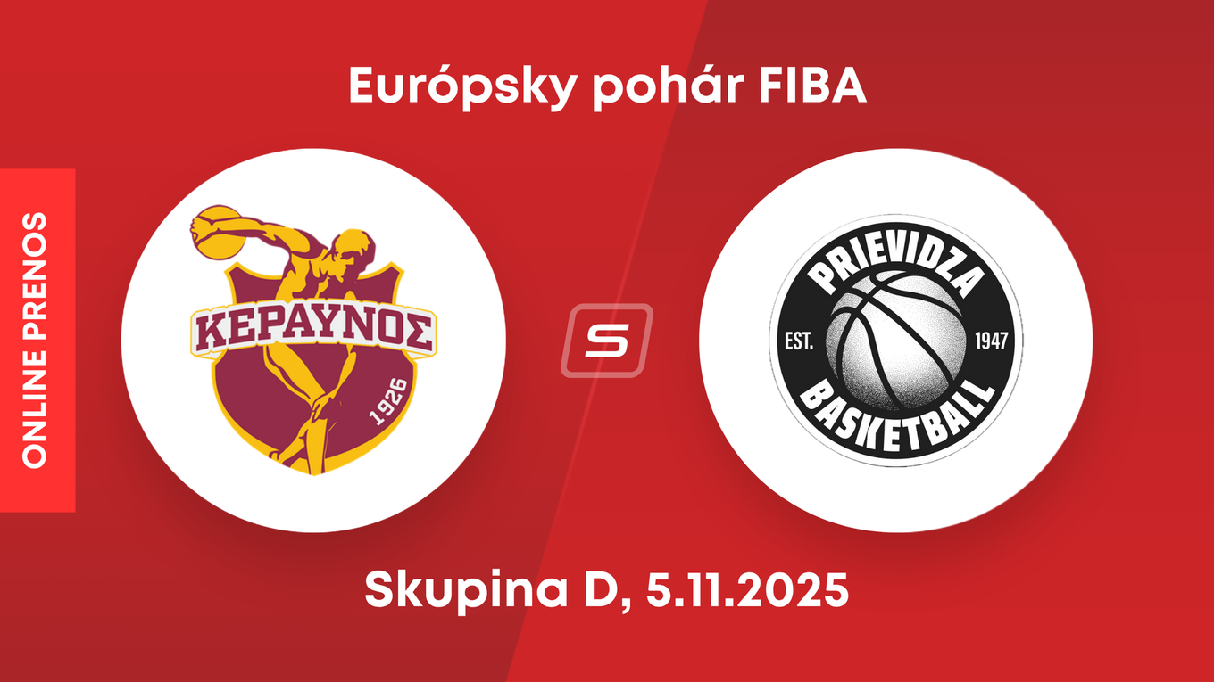 Keravnos BC - BC Prievidza: LIVE STREAM zo zápasu Európskeho pohára FIBA.