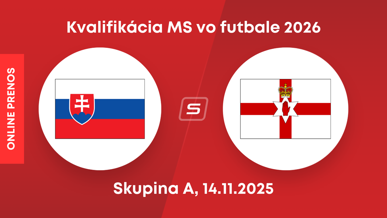 Slovensko - Severné Írsko: ONLINE prenos zo zápasu kvalifikácie MS 2026