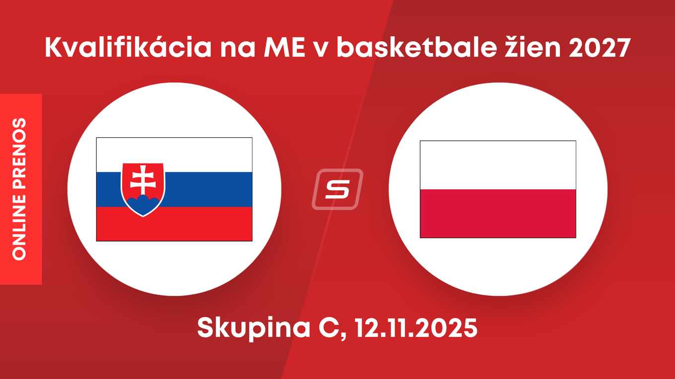 Slovensko - Poľsko: LIVE STREAM zo zápasu kvalifikácie na ME v basketbale žien 2027. 