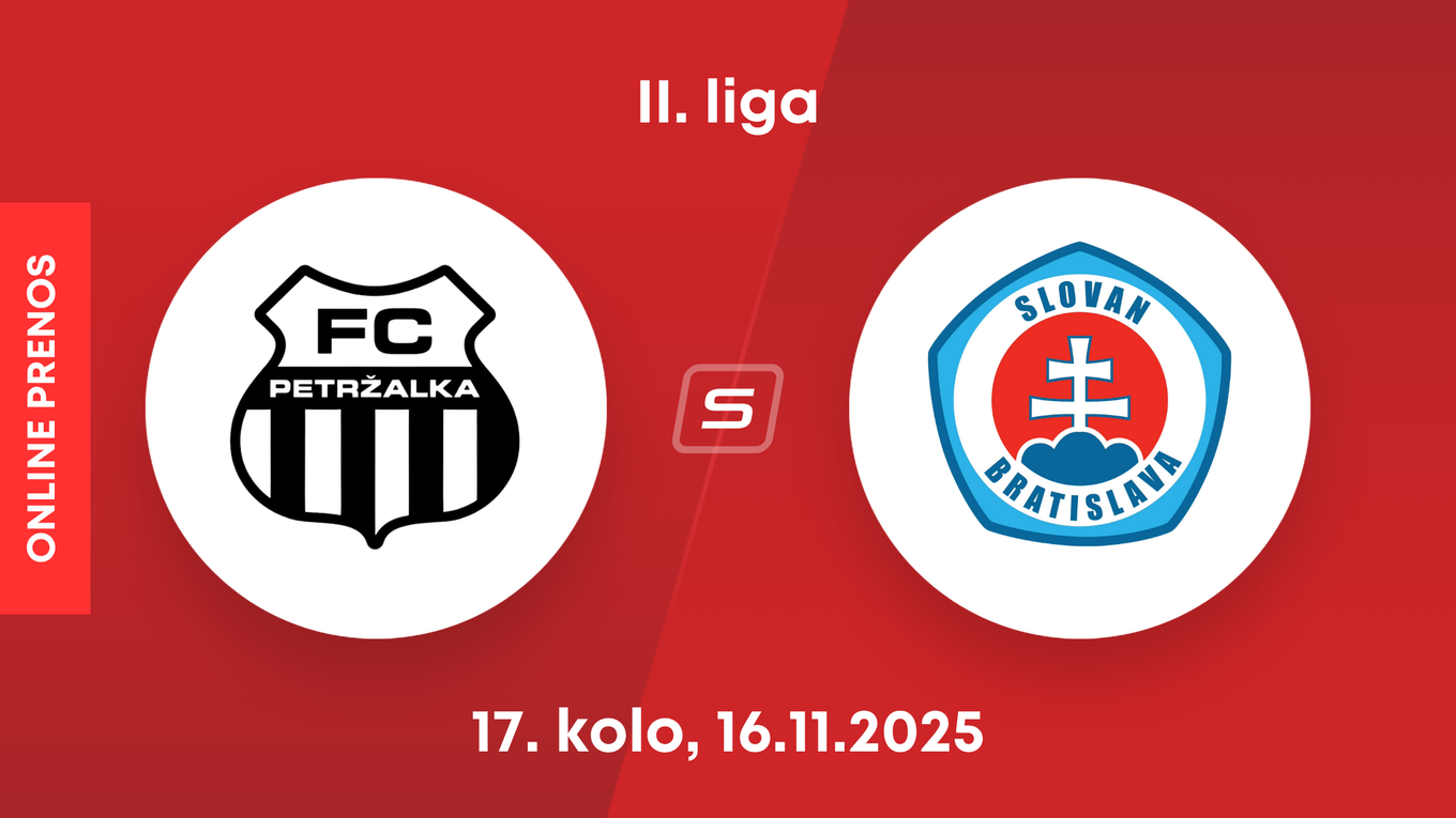 FC Petržalka - ŠK Slovan Bratislava B: ONLINE prenos zo zápasu 17. kola II. ligy.