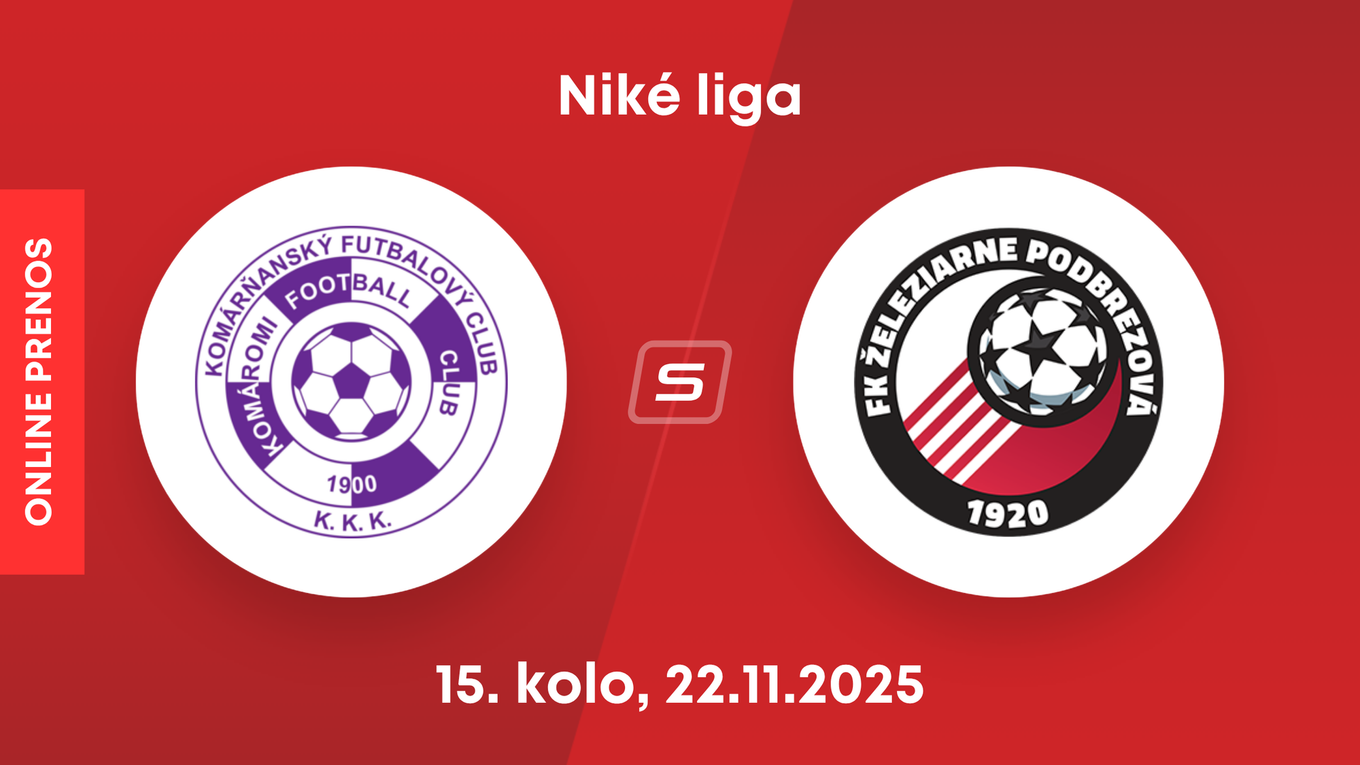 KFC Komárno - FK Železiarne Podbrezová: ONLINE prenos zo zápasu 15. kola Niké ligy.