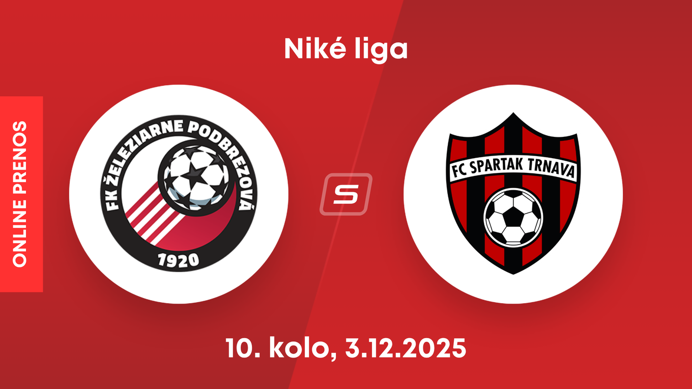 FK Železiarne Podbrezová - FC Spartak Trnava: ONLINE prenos zo zápasu 10. kola Niké ligy.