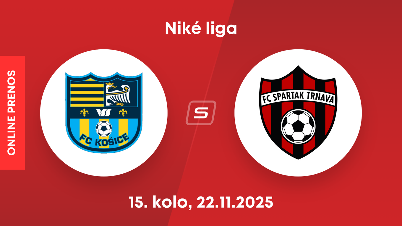 FC Košice - FC Spartak Trnava: ONLINE prenos zo zápasu 15. kola Niké ligy.