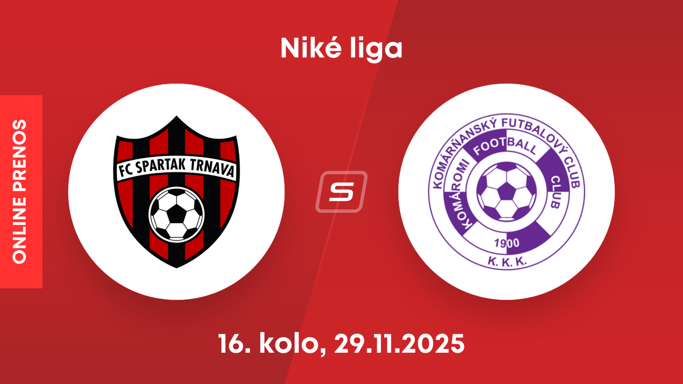 FC Spartak Trnava - KFC Komárno: ONLINE prenos zo zápasu 16. kola Niké ligy.
