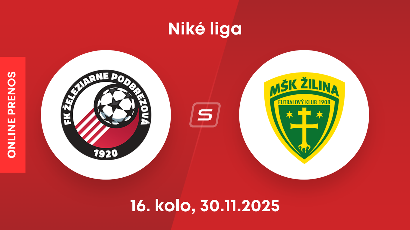 FK Železiarne Podbrezová - MŠK Žilina: ONLINE prenos zo zápasu 16. kola Niké ligy.