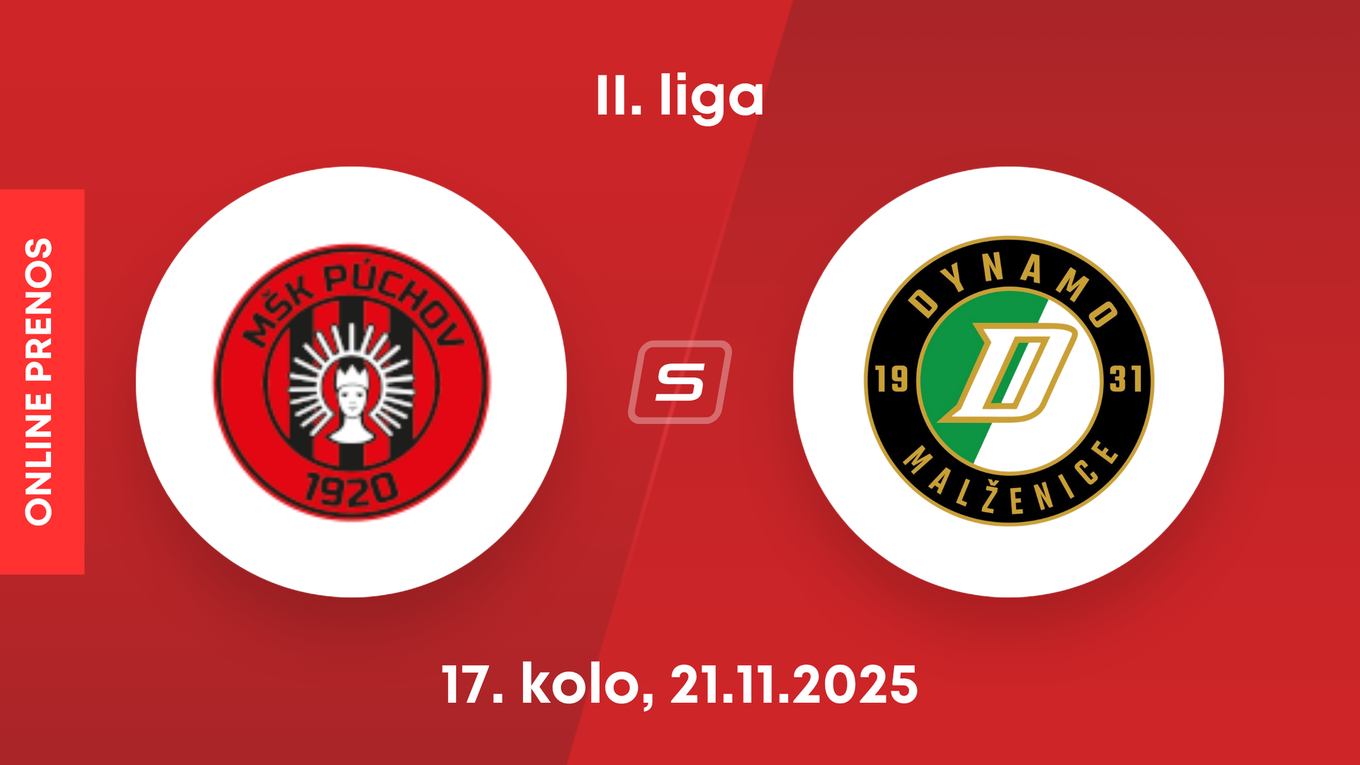 MŠK Púchov - OFK Malženice: ONLINE prenos zo zápasu 17. kola II. ligy.