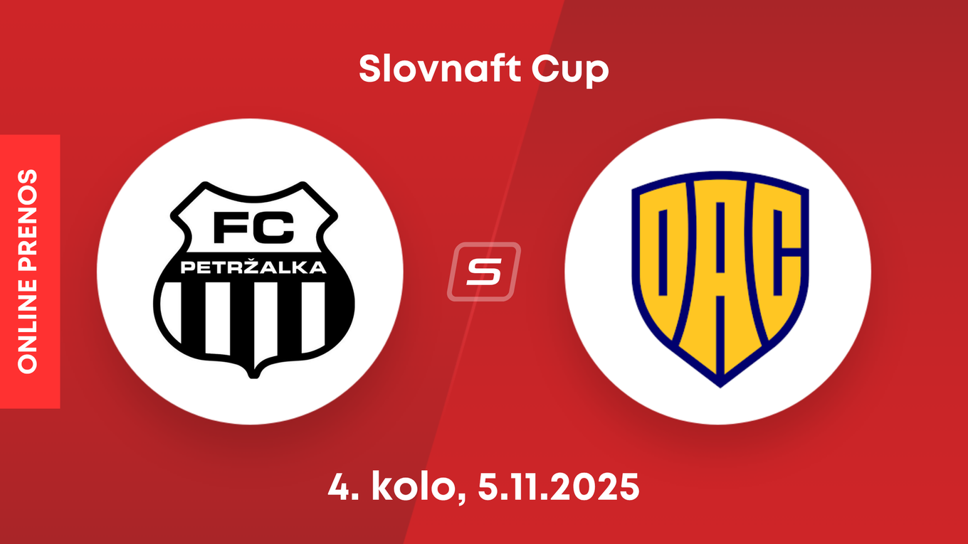 FC Petržalka - FC DAC Dunajská Streda: ONLINE prenos zo zápasu 4. kola Slovnaft Cupu.