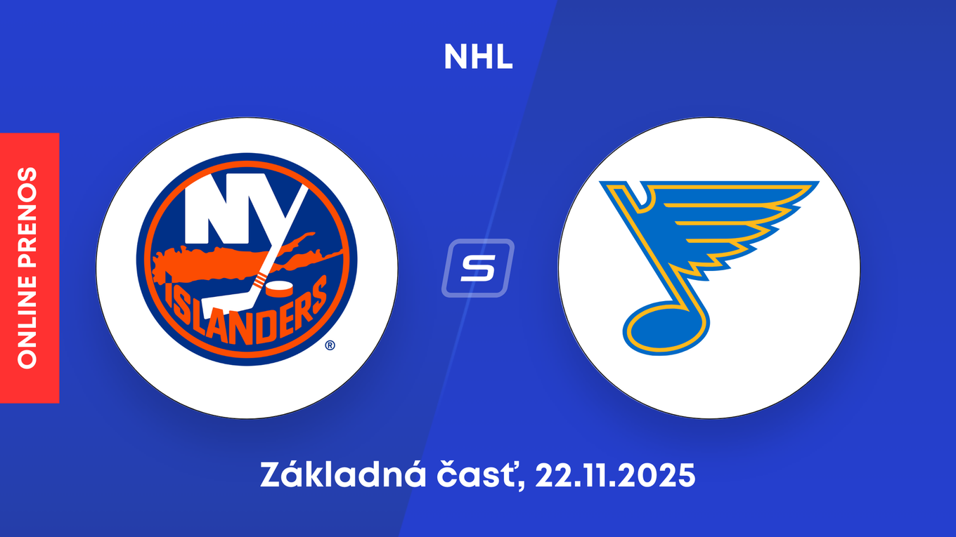 New York Islanders - St. Louis Blues: ONLINE prenos zo zápasu NHL.