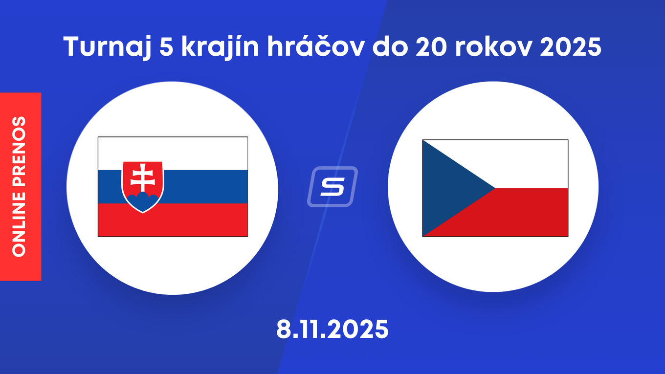 Slovensko U20 - Česko U20: LIVE STREAM zo zápasu na Turnaji piatich krajín hráčov do 20 rokov.