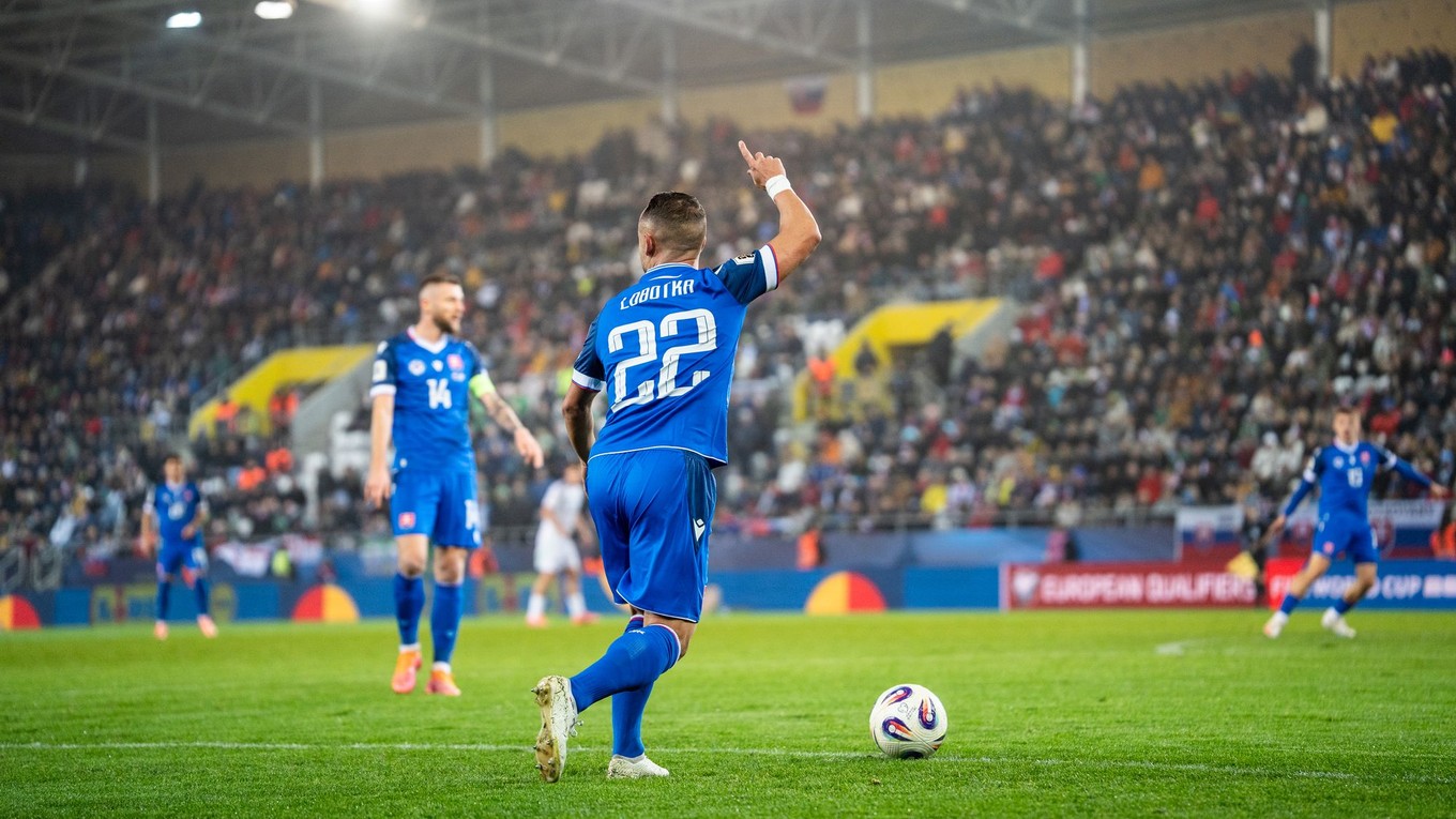 Fotka zo zápasu Slovensko - Severné Írsko.