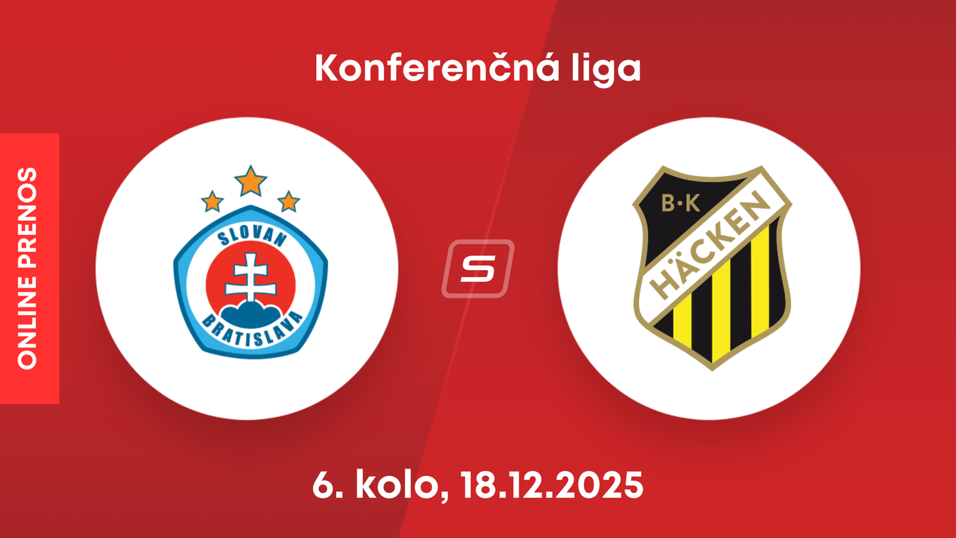 Slovan Bratislava - BK Häcken: ONLINE prenos zo zápasu 6. kola ligovej fázy Konferenčnej ligy.