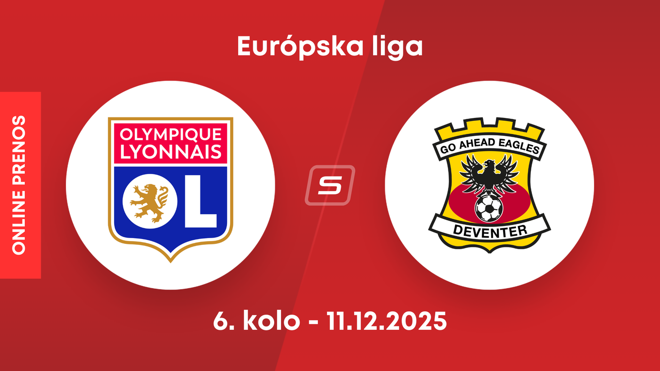 Olympique Lyon - Go Ahead Eagles: ONLINE prenos zo zápasu 6. kola ligovej fázy Európskej ligy.