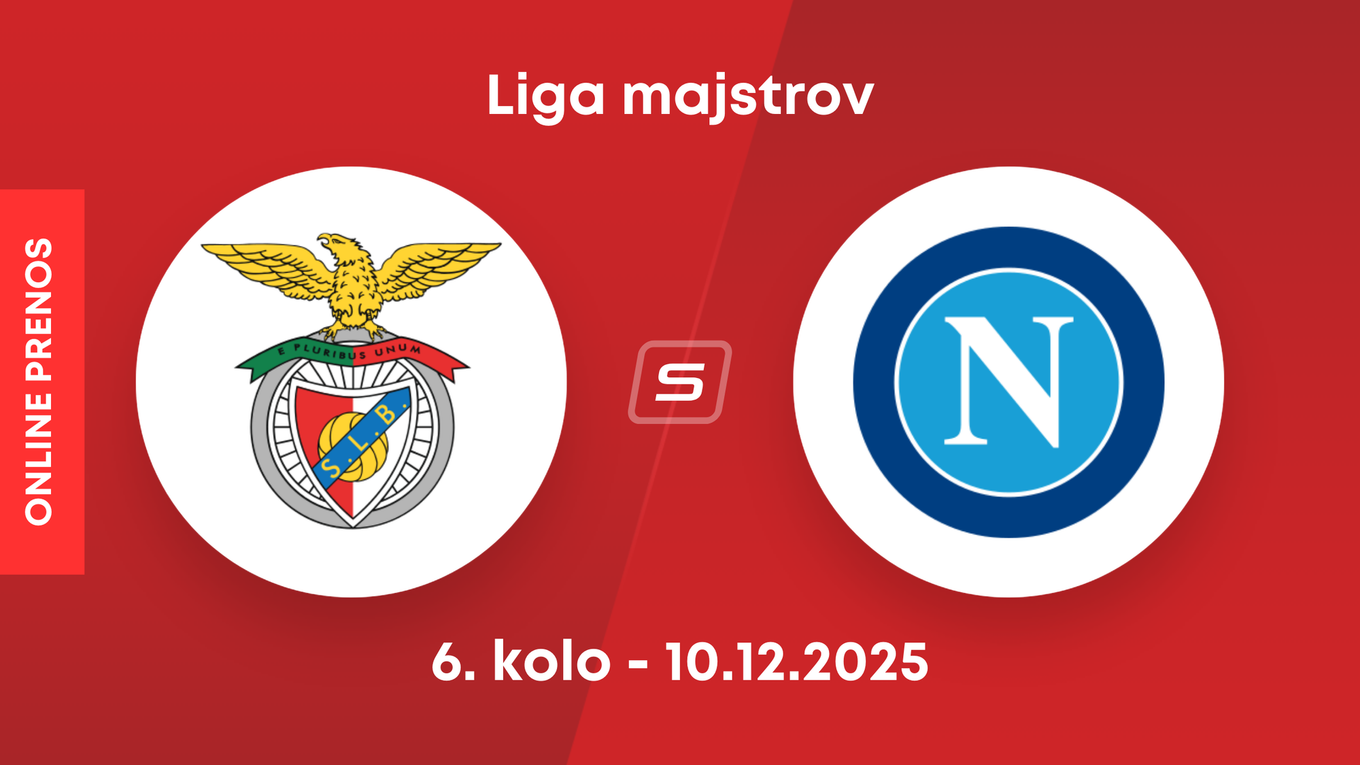 Benfica Lisabon - SSC Neapol: ONLINE prenos zo zápasu 6. kola ligovej fázy Ligy majstrov. 