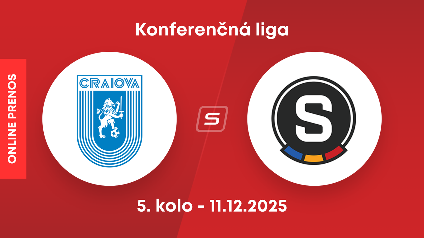 Universitatea Craiova - Sparta Praha: ONLINE prenos zo zápasu ligovej fázy Konferenčnej ligy.
