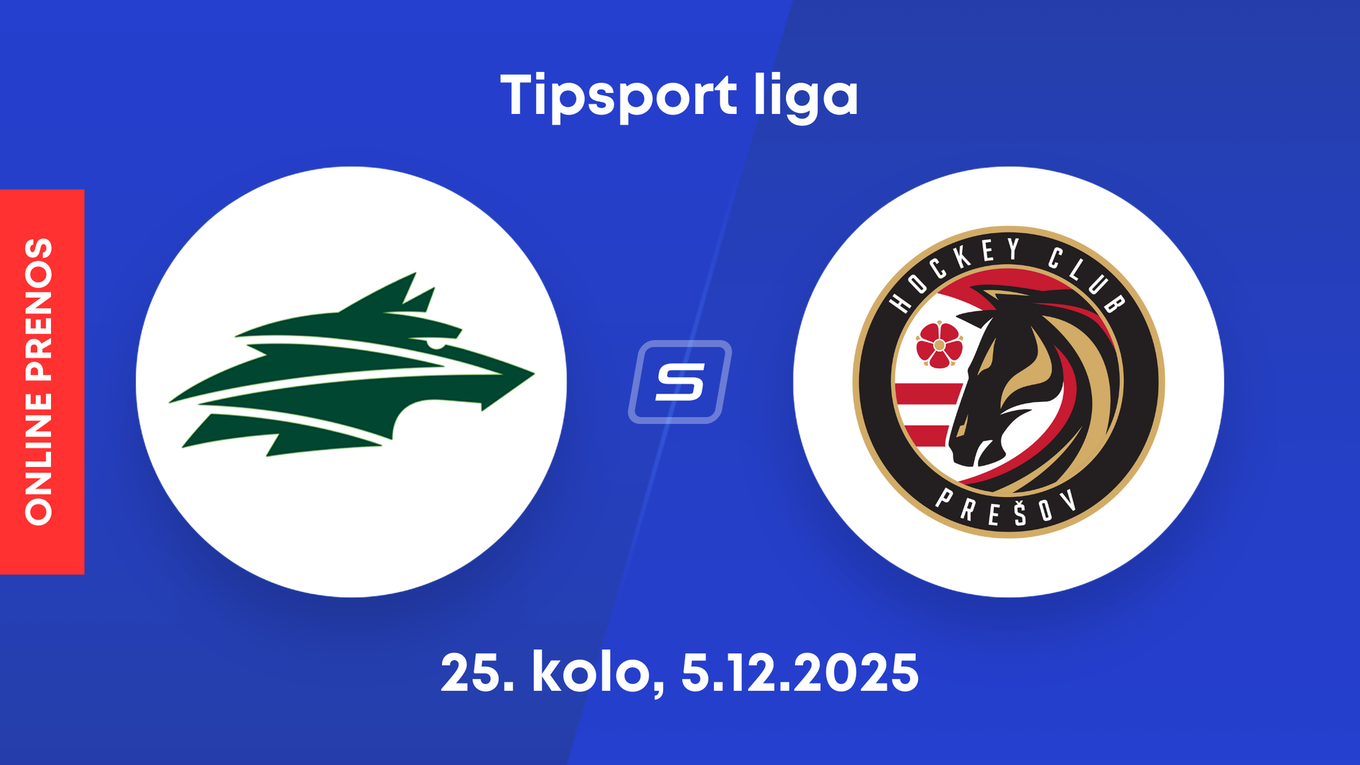 Vlci Žilina - HC Prešov: ONLINE prenos zo zápasu 25. kola Tipsport ligy.