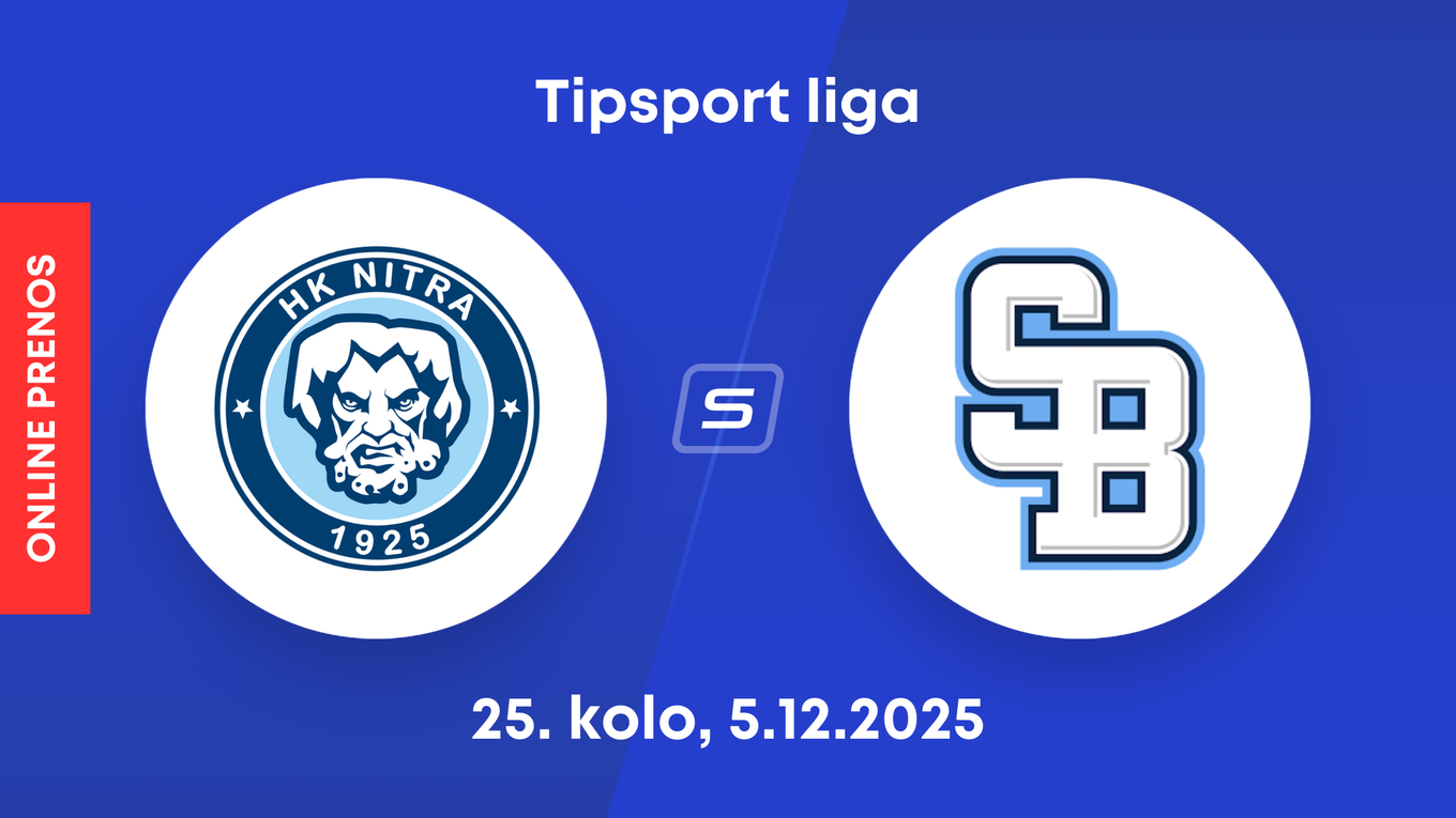 HK Nitra - HC Slovan Bratislava: ONLINE prenos zo zápasu 25. kola Tipsport ligy.