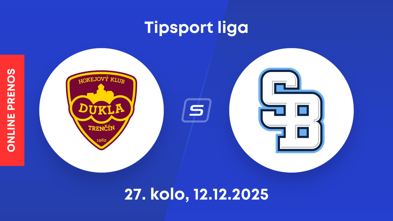 HK Dukla Trenčín - HC Slovan Bratislava: ONLINE prenos zo zápasu 27. kola Tipsport ligy.