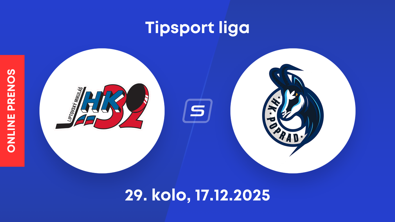 Hk 32 Liptovský Mikuláš - HK Poprad: ONLINE prenos zo zápasu 29. kola Tipsport ligy.