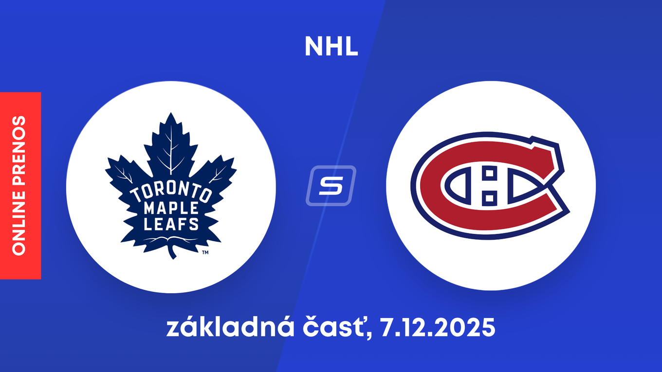 Toronto Maple Leafs - Montreal Canadiens: ONLINE prenos zo zápasu NHL.