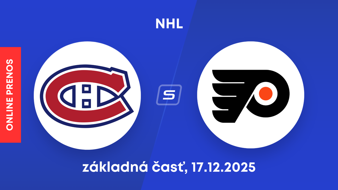 Montreal Canadiens - Philadelphia Flyers: ONLINE prenos zo zápasu NHL.