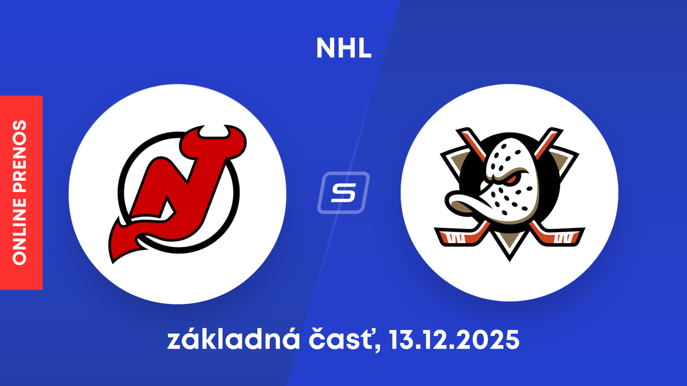 New Jersey Devils - Anaheim Ducks: ONLINE prenos zo zápasu NHL.