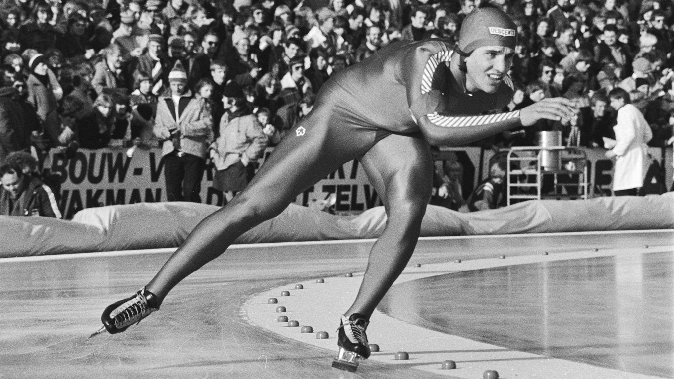 Eric Heiden na MS v rýchlokorčuľovaní v roku 1980.