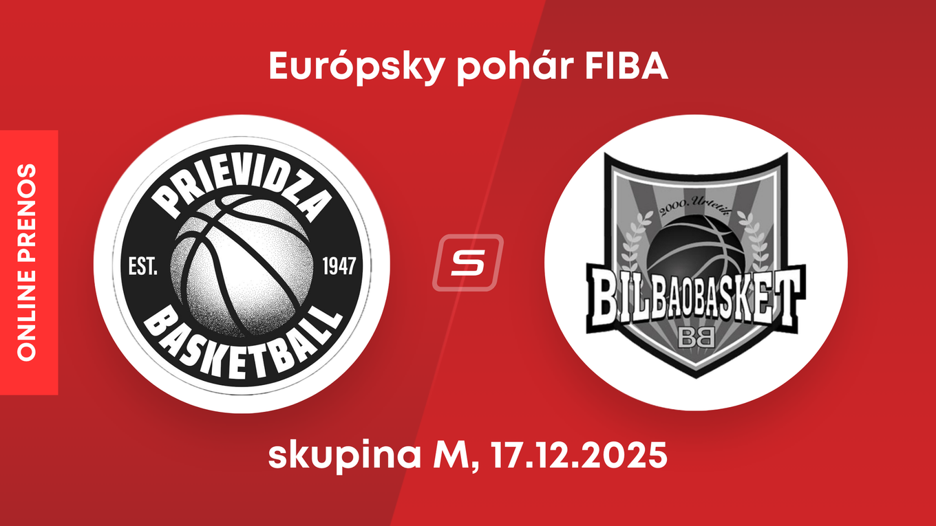 BC Prievidza - Bilbao Basket: LIVE STREAM zo zápasu Európskeho pohára FIBA.