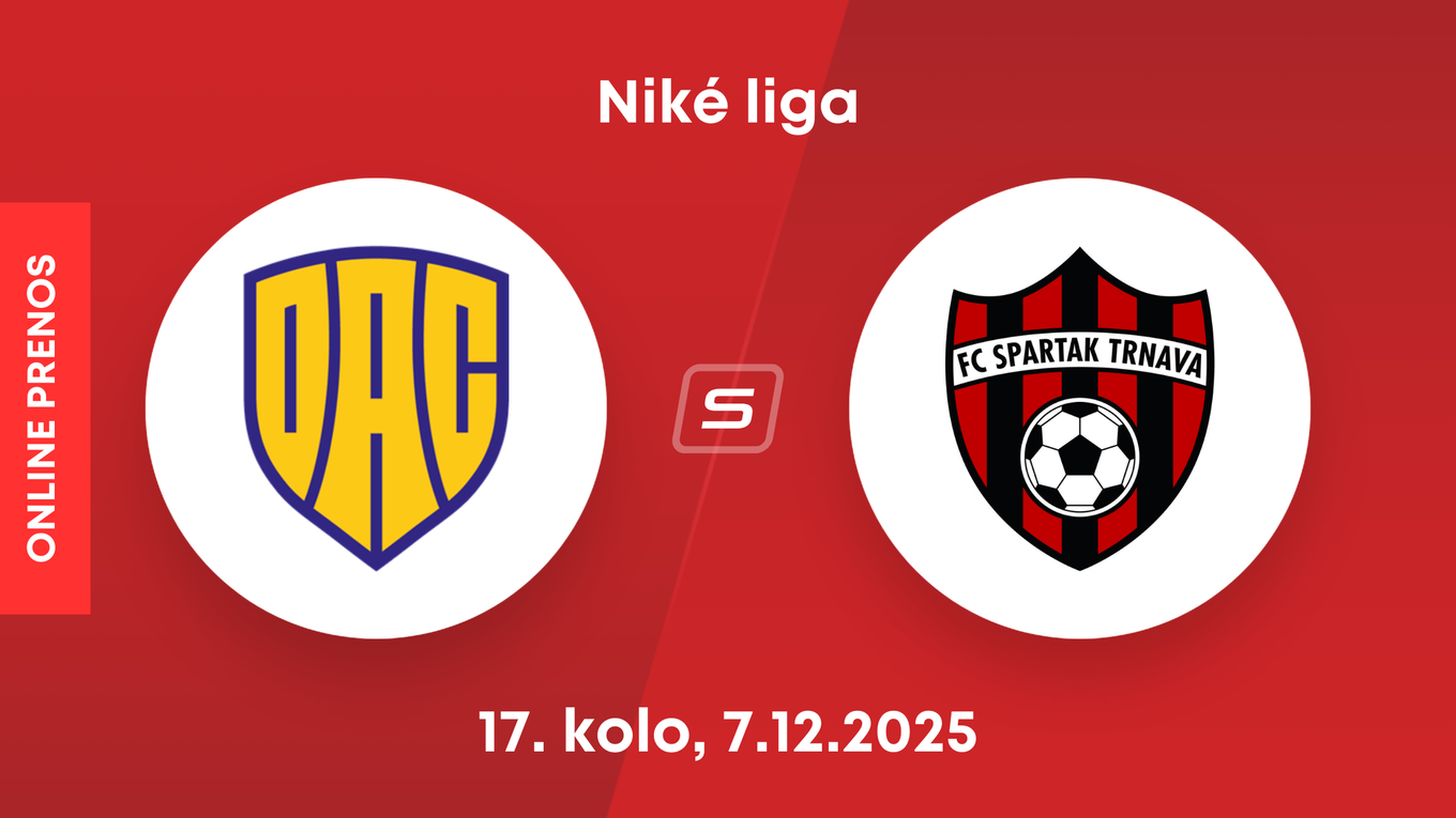 FC DAC Dunajská Streda - FC Spartak Trnava: ONLINE prenos zo zápasu 17. kola Niké ligy.