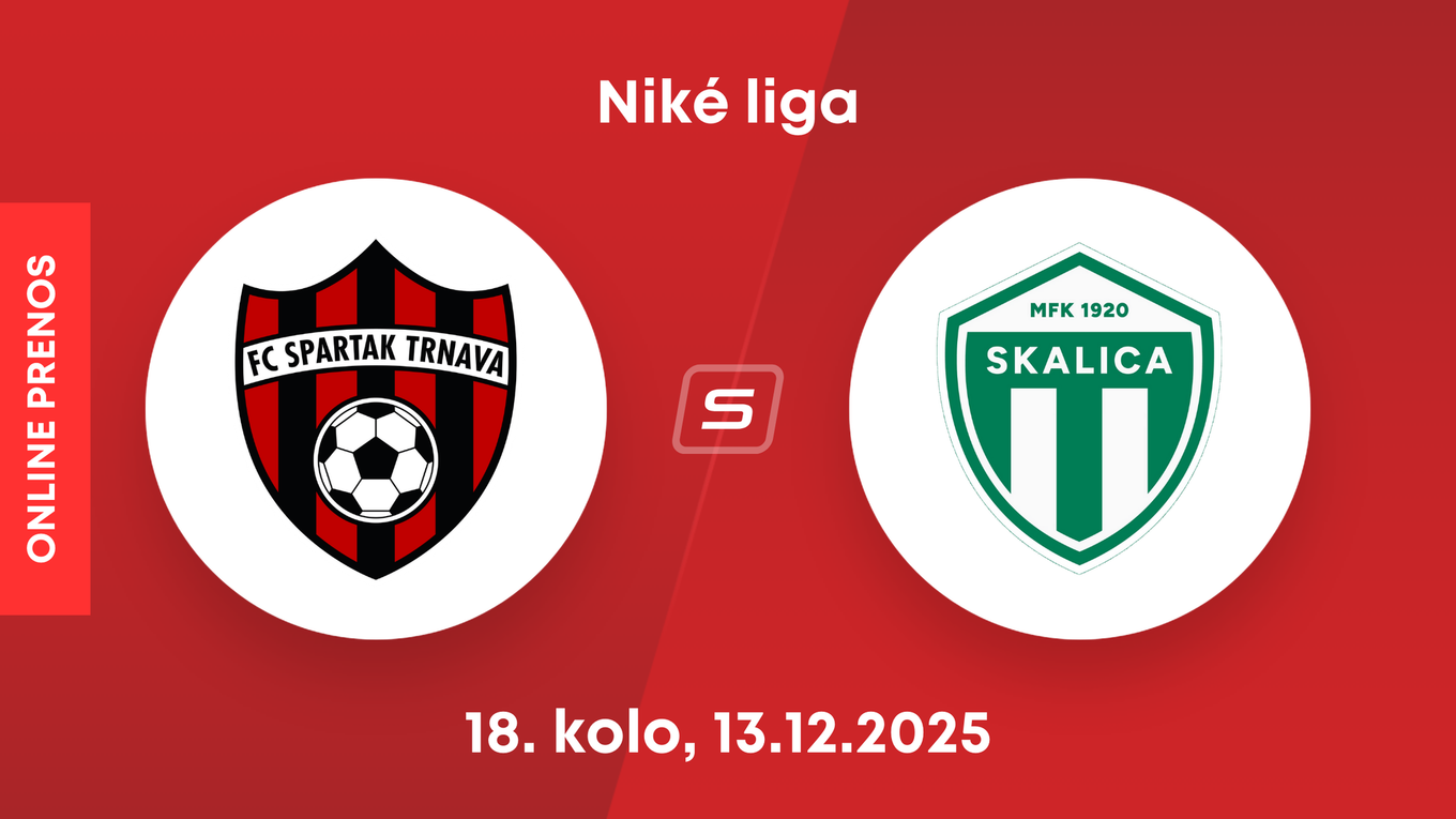 FC Spartak Trnava - MFK Skalica: ONLINE prenos zo zápasu 18. kola Niké ligy.