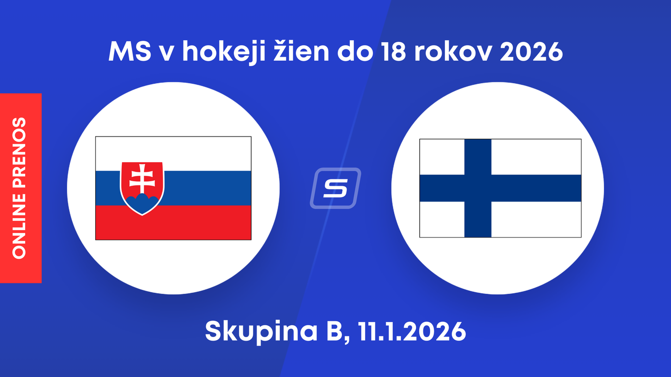 Slovensko - Fínsko, ONLINE prenos z MS v hokeji žien do 18 rokov 2026 (U18).