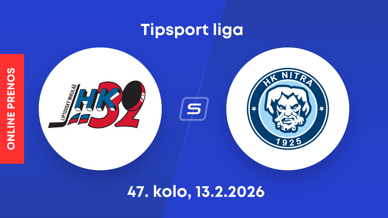 Hk 32 Liptovský Mikuláš - HK Nitra: ONLINE prenos zo zápasu 47. kola Tipsport ligy.