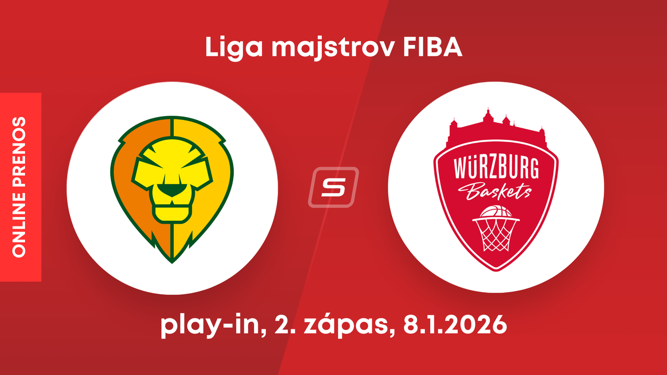 Patrioti Levice - Würzburg Baskets: ONLINE prenos zo zápasu Ligy majstrov.