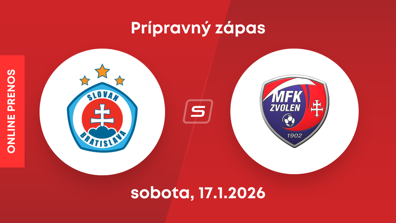 ŠK Slovan Bratislava - MFK Zvolen: ONLINE prenos z prípravného zápasu.