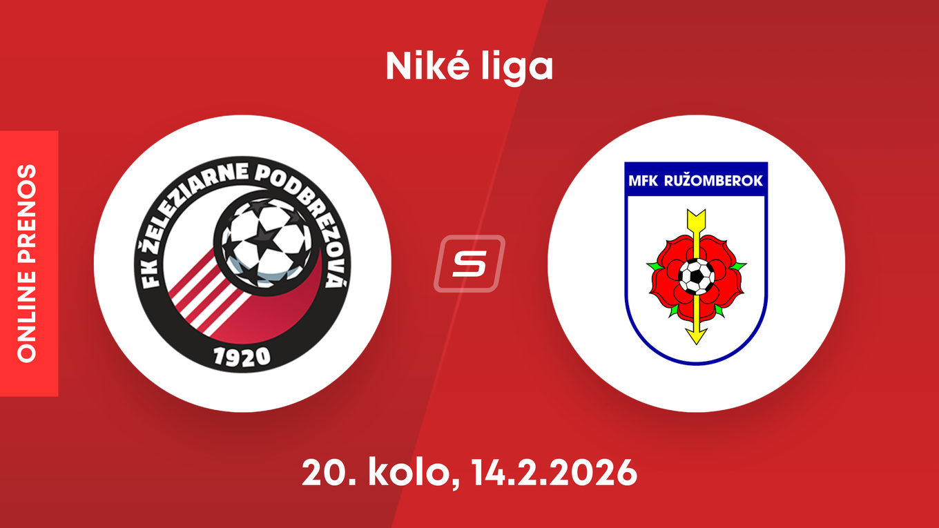 FK Železiarne Podbrezová - MFK Ružomberok: ONLINE prenos zo zápasu 20. kola Niké ligy.