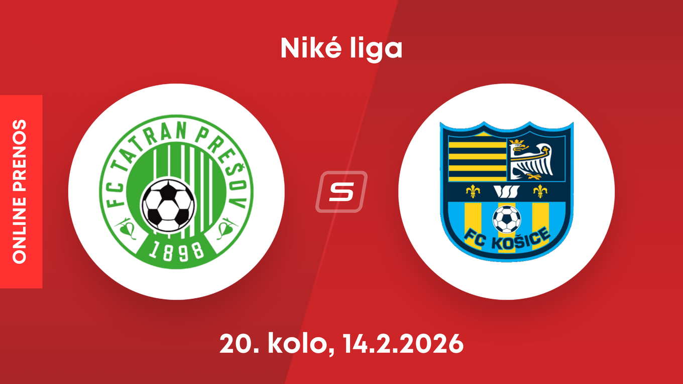 FC Tatran Prešov - FC Košice: ONLINE prenos zo zápasu 20. kola Niké ligy.