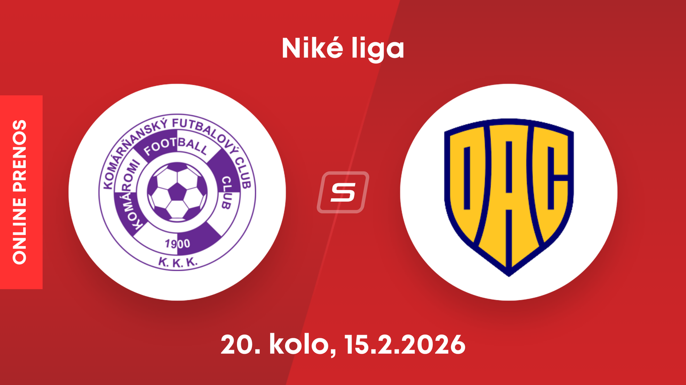 KFC Komárno - FC DAC Dunajská Streda: ONLINE prenos zo zápasu 20. kola Niké ligy.