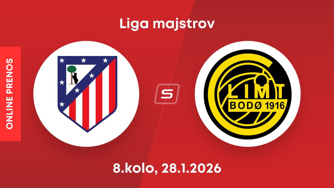Atlético Madrid - FK Bodö/Glimt: ONLINE prenos zo zápasu 8. kola ligovej fázy Ligy majstrov. 