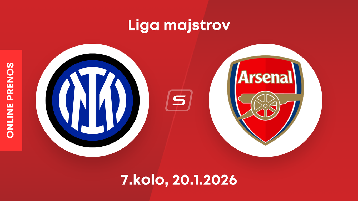 Inter Miláno - FC Arsenal: ONLINE prenos zo zápasu 7. kola ligovej fázy Ligy majstrov. 
