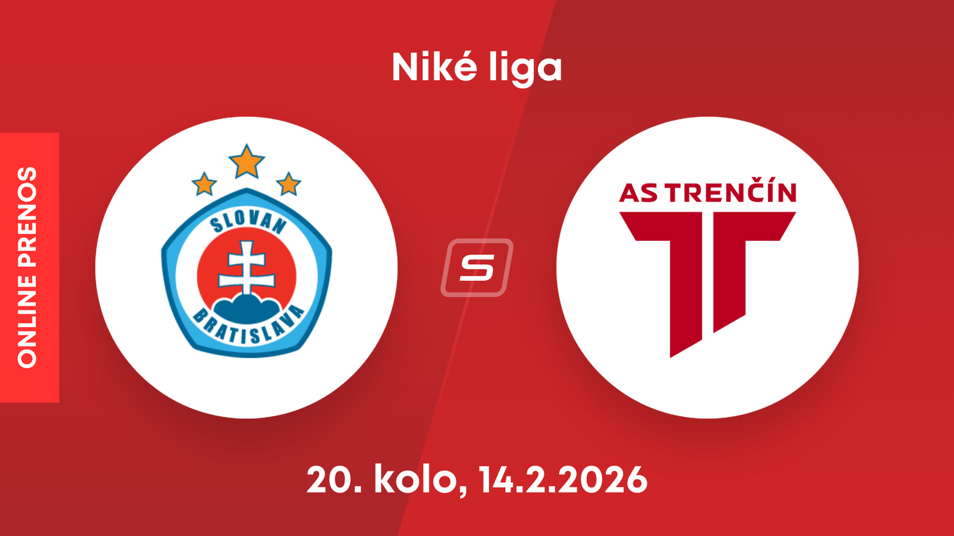 ŠK Slovan Bratislava - AS Trenčín: ONLINE prenos zo zápasu 20. kola Niké ligy.
