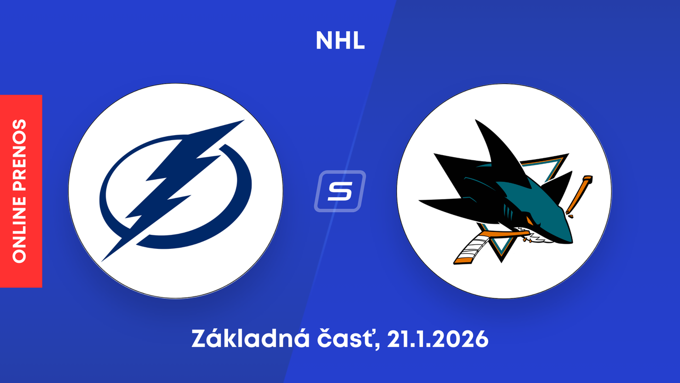 Tampa Bay Lightning - San Jose Sharks: ONLINE prenos zo zápasu NHL.